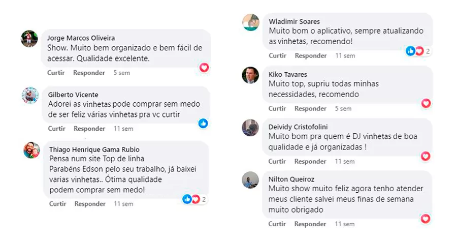 Depoimento de cliente 1